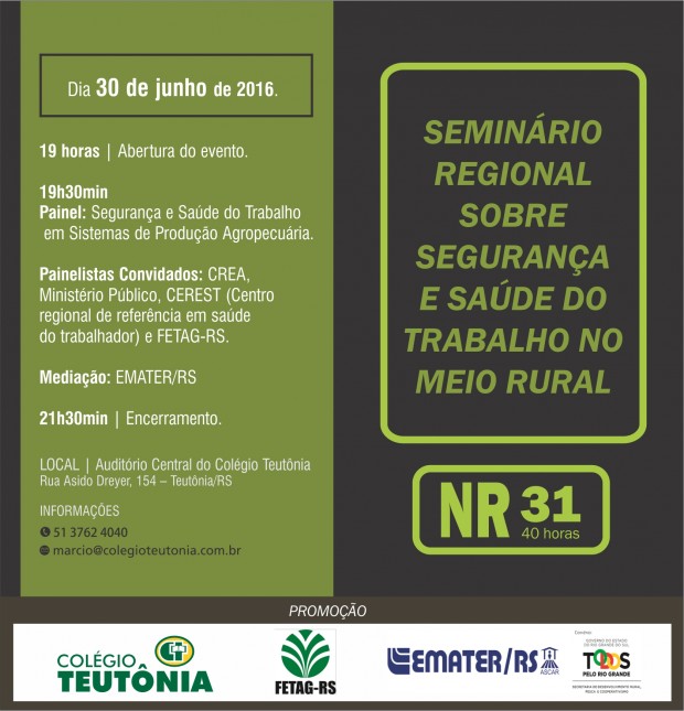 Convite Seminário NR31